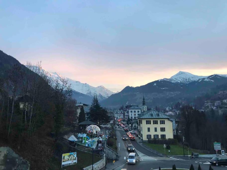Appart Cosy Et Lumineux Au Coeur De Saint Gervais Exteriör bild